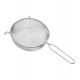 Peneira 18cm Diâmetro Por 32,5cm Comprimento Coar Polvilhar em Aço Inox